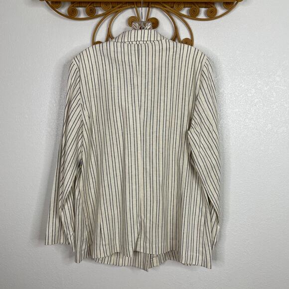 Apt 9 ivory striped blazer line blend L - Picture 5 of 5